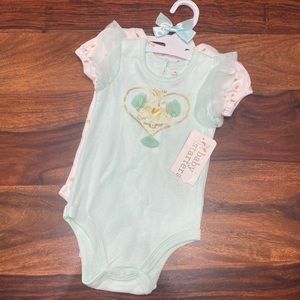 Baby Starters 2-Pack Baby Girl Heart Bodysuits